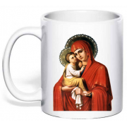 Чашка с принтом "Богородица"