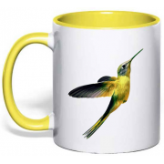 Чашка с картинкой птичка "Колибри"