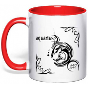 Чашка знак зодиака Водолей (Aquarius)