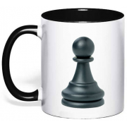 Чашка с шахматной фигурой "Пешка"
