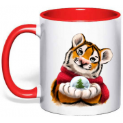 Чашка для ребенка на новый год тигра