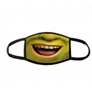 Защитная маска для лица с принтом "Лицо Шрека"