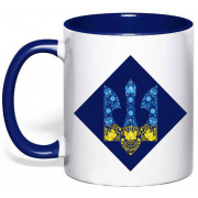Чашка "Герб Украины с цветами"