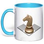 Чашка с шахматной фигурой "Конь"
