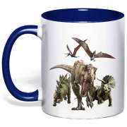 Чашка с принтом "Динозавры"