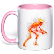 Чашка "Огненный скелет"