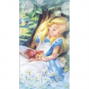 Алмазная живопись с рамкой "Алиса в стране чудес"