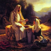 Алмазная мозаика "Беседа с Иисусом"