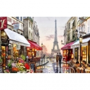 Алмазна мозаїка з рамкою "Париж"