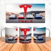 Чашка Tesla на зарядке