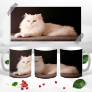 Чашка с 3Д фото Персидский кот