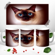 Чашка з 3Д фото Сіамська кішка