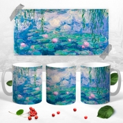 Чашка с фото картины Клод Моне "Водяные лилии"