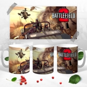 Чашка с принтом Battlefield 2