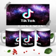 Чашка с принтом "TikTok" космос
