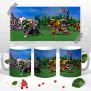 Чашка с принтом "Warcraft"