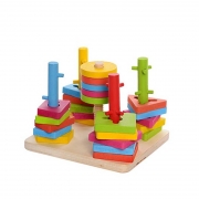 Деревянная игрушка для развития ребенка "Головоломка-ключи"