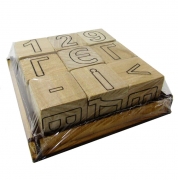 Деревянные кубики "Алфавит и математика"