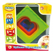 Дитяча іграшка сортер "Пірамідка з кубиків"