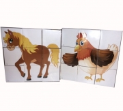Детские кубики "Домашние животные"