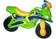Детский беговел-мотобайк Полиция (салатовый, МУЗЫКАЛЬНЫЙ)