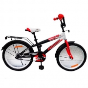 Дитячий чорно-червоний велосипед "PROFI"