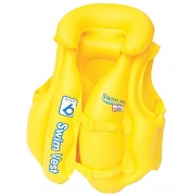 Детский надувной жилет для плавания жёлтый