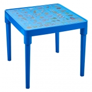 Детский пластиковый стол "Украинский алфавит" голубой
