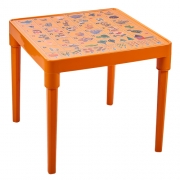 Детский пластиковый стол "Украинский алфавит" оранжевый