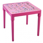 Дитячий пластиковий стіл "Український алфавіт" рожевий