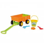 Детский прицеп с набором для песка "Gigant Truck"