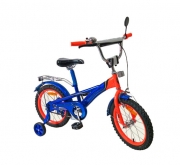 Дитячий різнокольоровий двоколісний велосипед