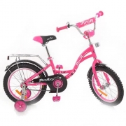 Детский розовый велосипед "PROFI" 16"