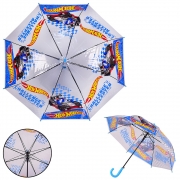 Детский зонт Hot Wheels прозрачный