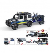 Джип поліцейський з причепом