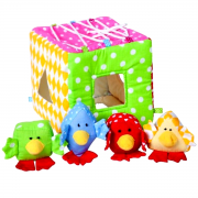 Дидактическая игрушка куб - сортер "Птички"
