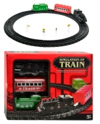 Іграшкова залізниця з паровозом і вагонами