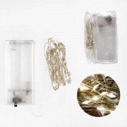 Гирлянда на батарейках 1.9 метра желтый свет