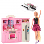 Игровой набор " Кукла с мебелью для кухни"
