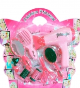 Игровой набор парикмахера для девочек розовый
