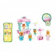 Игровой набор с фигурками "Три Кота" Ice Cream Car