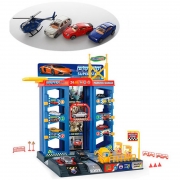Іграшковий гараж з вертолітним майданчиком 4 поверху