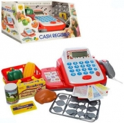 Іграшковий касовий апарат з продуктами