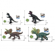 Игрушечный музыкальный динозавр большой 4 вида