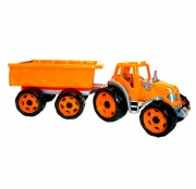 Іграшковий трактор з причепом
