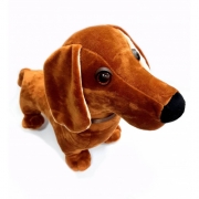 Игрушка мягкая собака "Такса" коричневая
