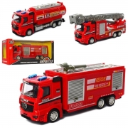 Инерционная машинка металлическая "Пожарная" 3 вида