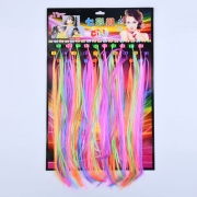 Штучний кольоровий локон для волосся на шпильці