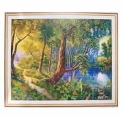 Картина алмазами "Лісова стежка"