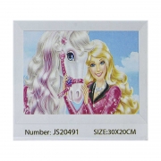 Картина алмазами детская "Девушка и лошадь"